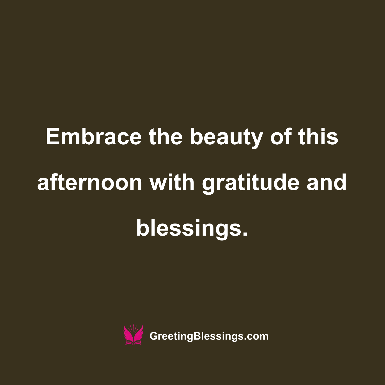 Good Afternoon Blessings Gratitude Image