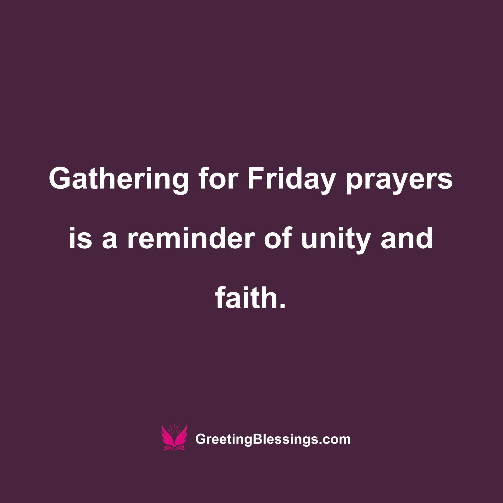 Unity and Faith