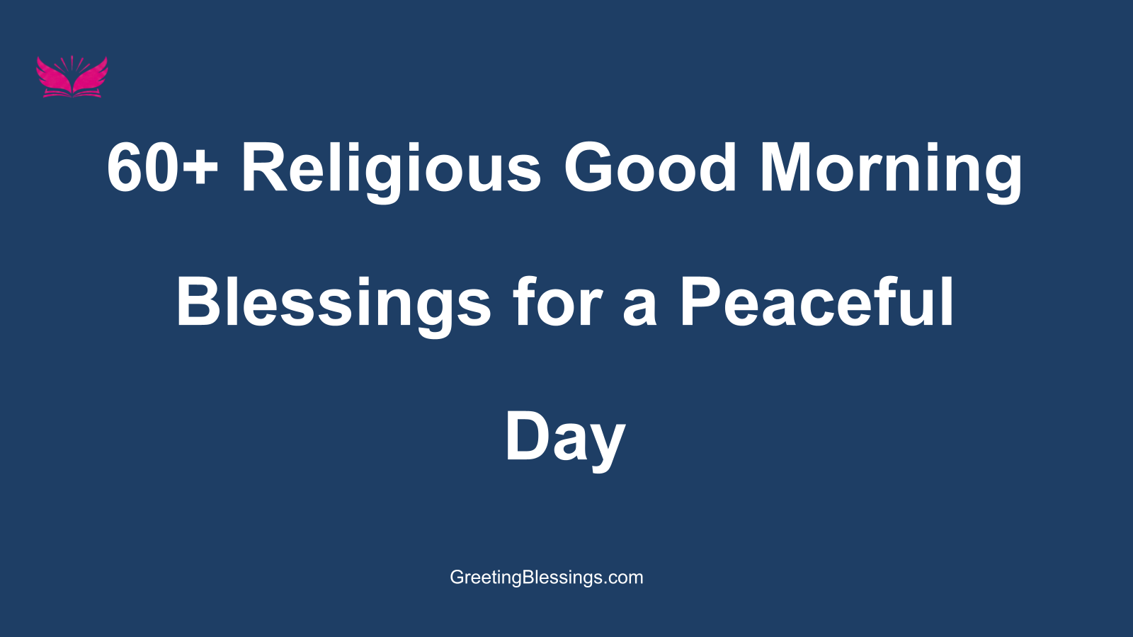 religious good morning blessings