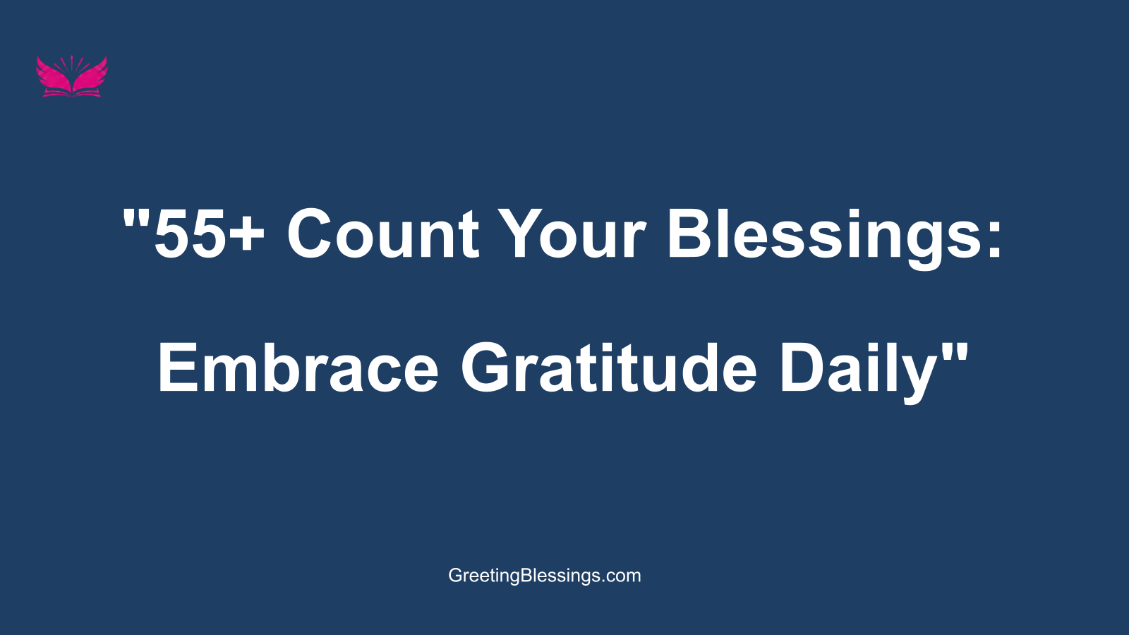 count your blessings