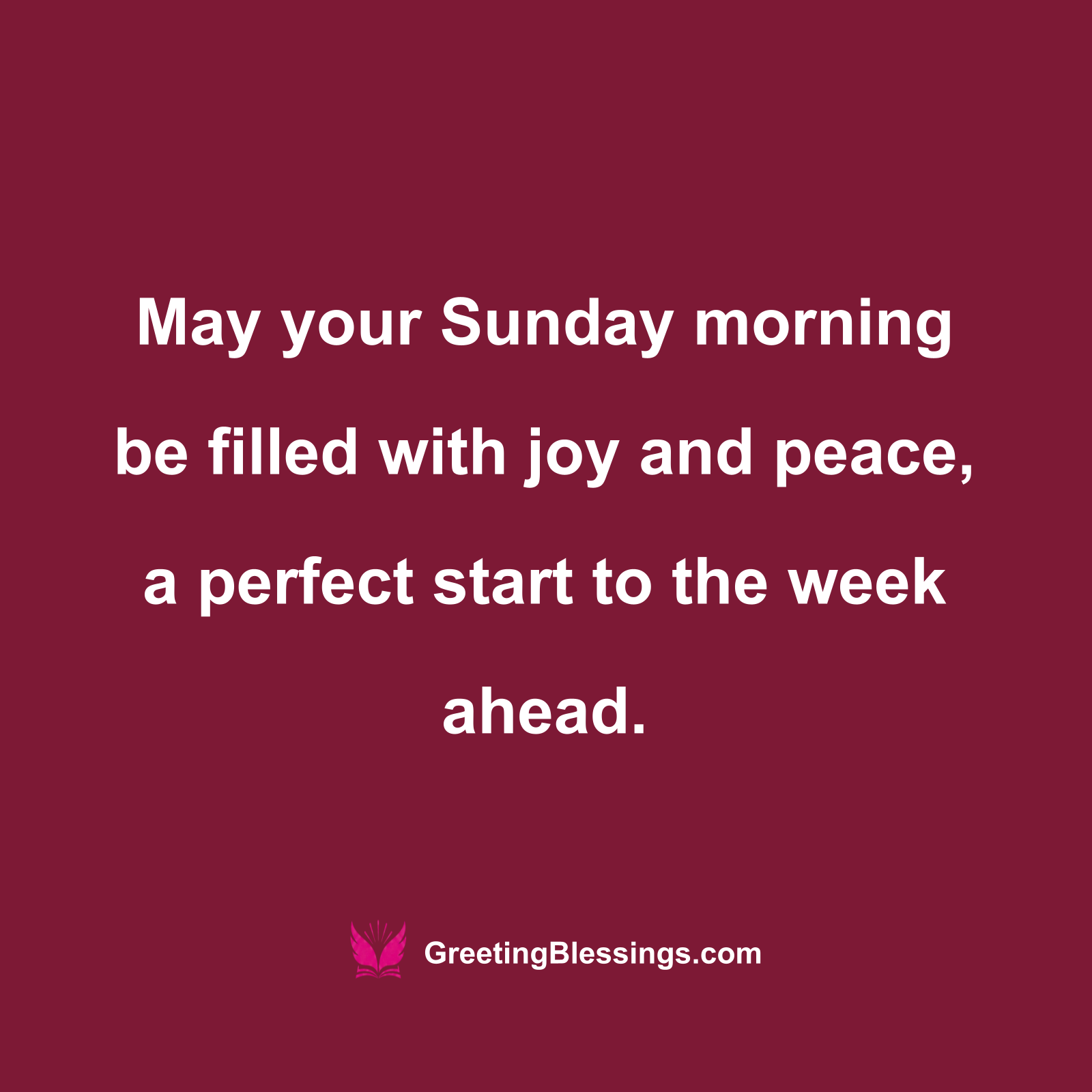 Joyful Sunday Morning