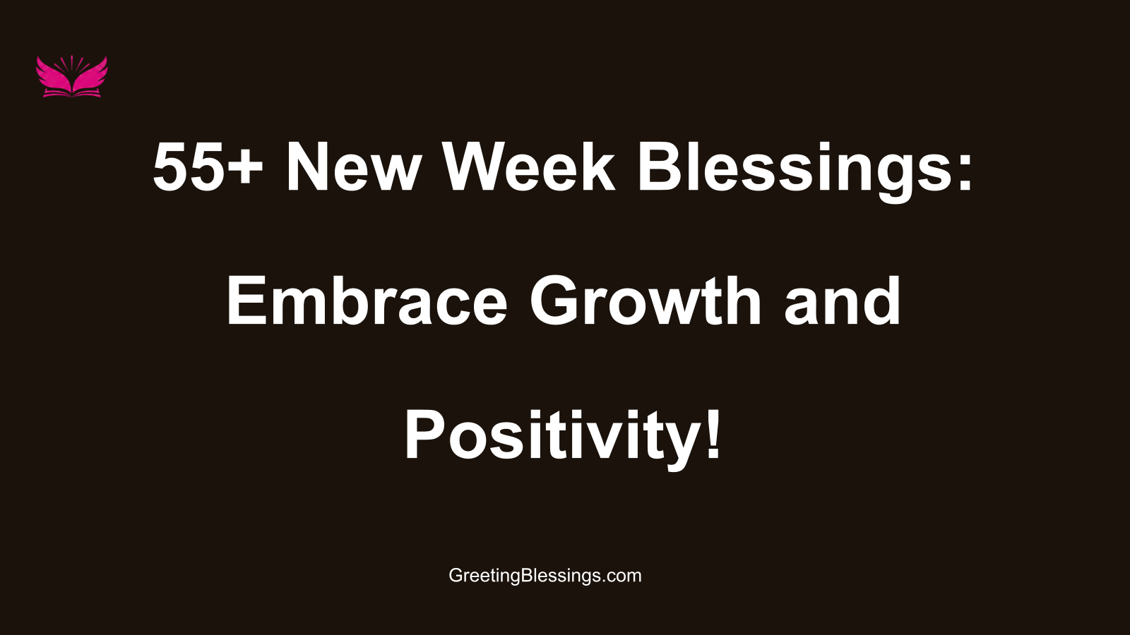 new week blessings