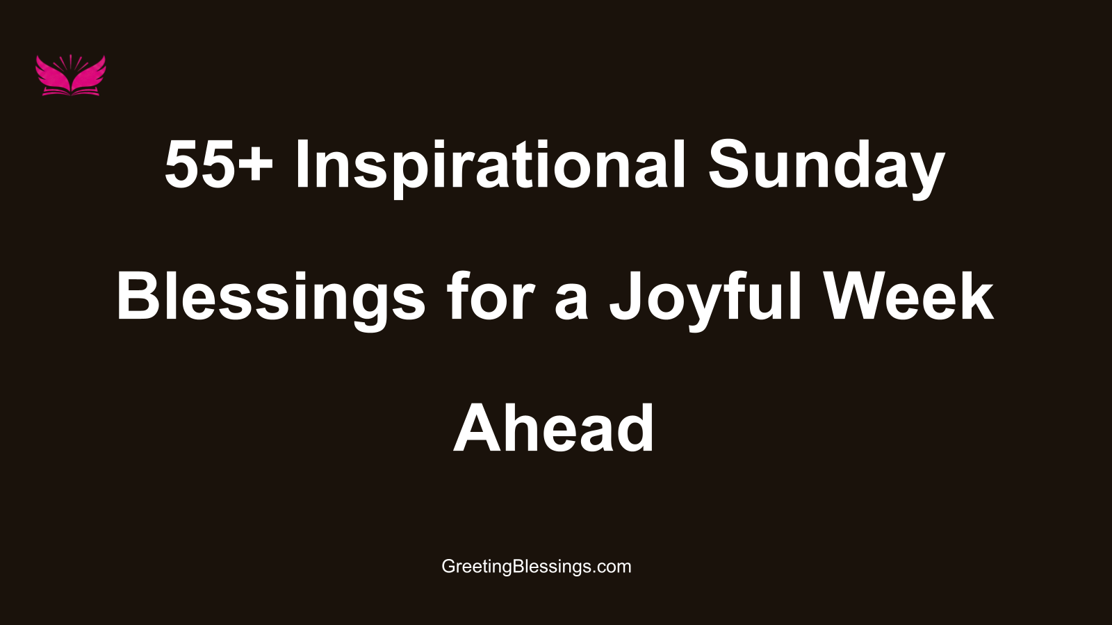 inspirational sunday blessings