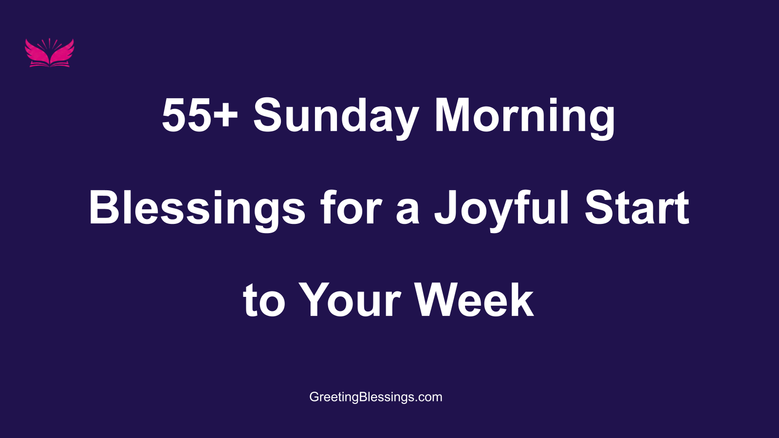 sunday morning blessings
