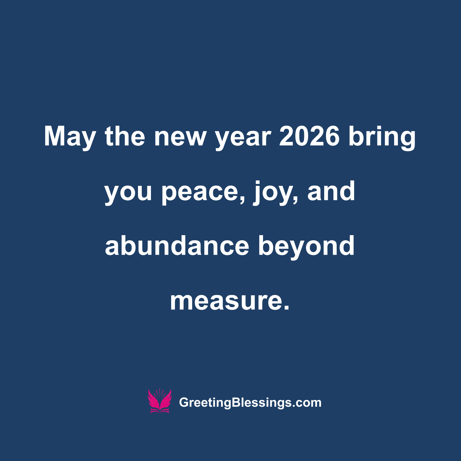 New Year Blessings 2026 Love and Joy
