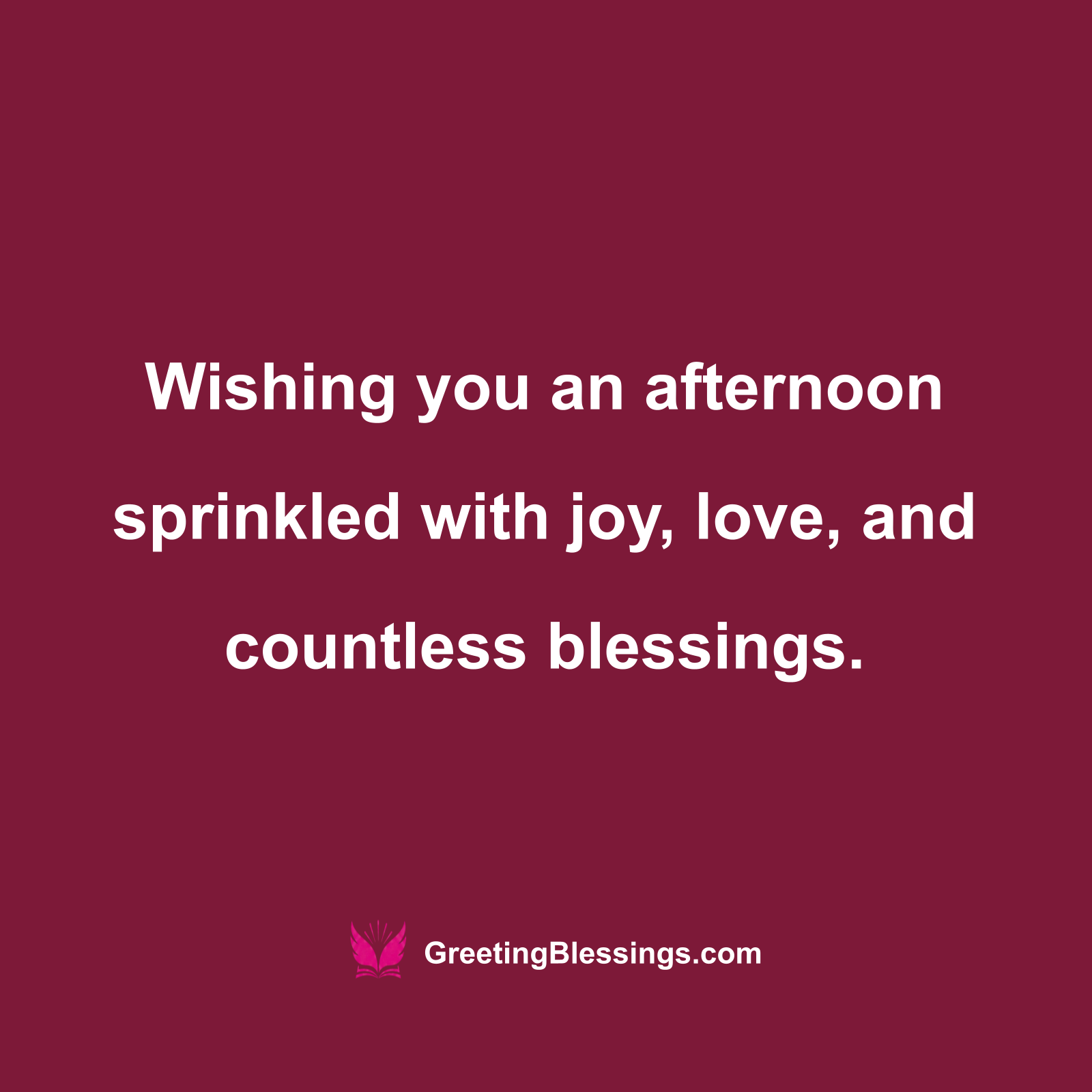 Good Afternoon Blessings Joy Image